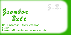 zsombor mult business card